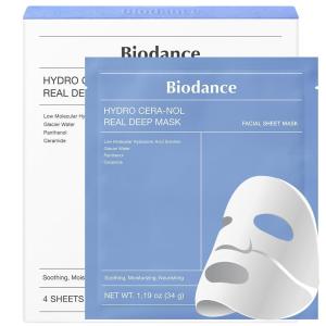 imageBIODANCE Hydro Ceranol Real Deep Mask Overnight Hydrogel Mask Hydrating Facial Mask For Sensitive Skin Redness Reducing ampamp Quick Soothing Effect 119oz34g x 4ea