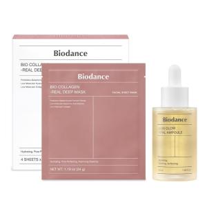 imageBIODANCE Radiance Duo BioCollagen Real Deep Mask ampamp Skin Glow Vital Ampoule