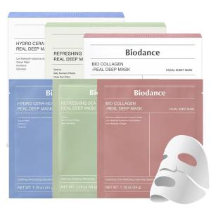 imageBIODANCE Total Solution Mask Trio Bio Collagen ampamp Hydro Ceranol ampamp Refreshing Sea Kelp Real Deep Mask