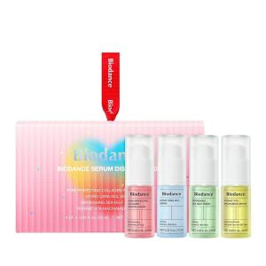 imageBIODANCE Serum Discovery Set 4 Mini KBeauty Serums for Face Collagen Peptide Ceranol Ceramide and Panthenol Sea Kelp Vita Niacinamide Travel Size Hydrating Calming Clearing Pore Refining