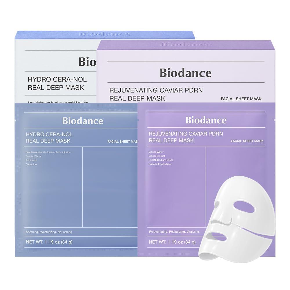 imageBIODANCE Barrier Rescue Duo Caviar PDRN ampamp Ceramide Panthenol Real Deep Overnight Gel Mask for Hydrating Plumping for Glass Skin Korean Skincare Set Christmas Gift Stocking Stuffers